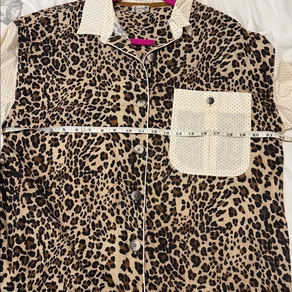 Free People Leopard Print Button Down Western Style Shirt - Picture 9 of 9